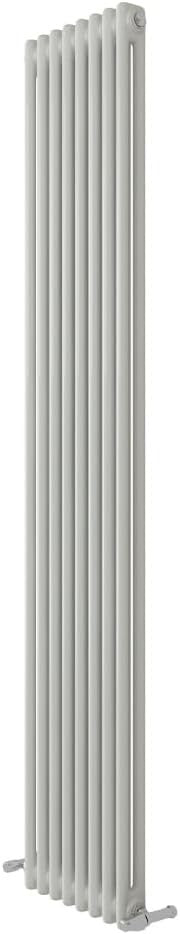 Slim Vertical White Column Radiator | Double Panel | 1800x380mm
