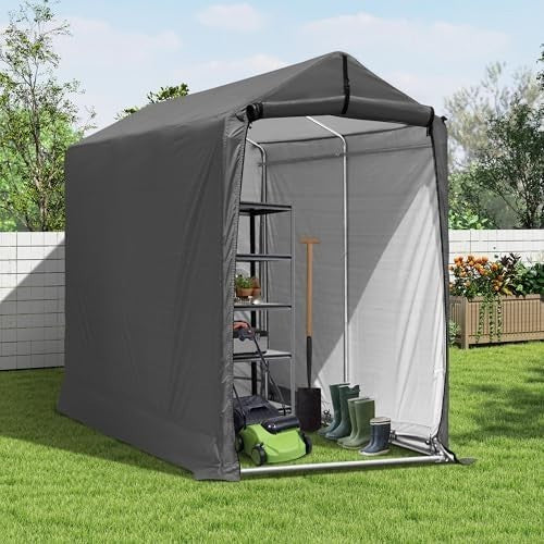 Outdoor Bike Storage Shelter 6x3ft Waterproof Bicycle Garage Shed