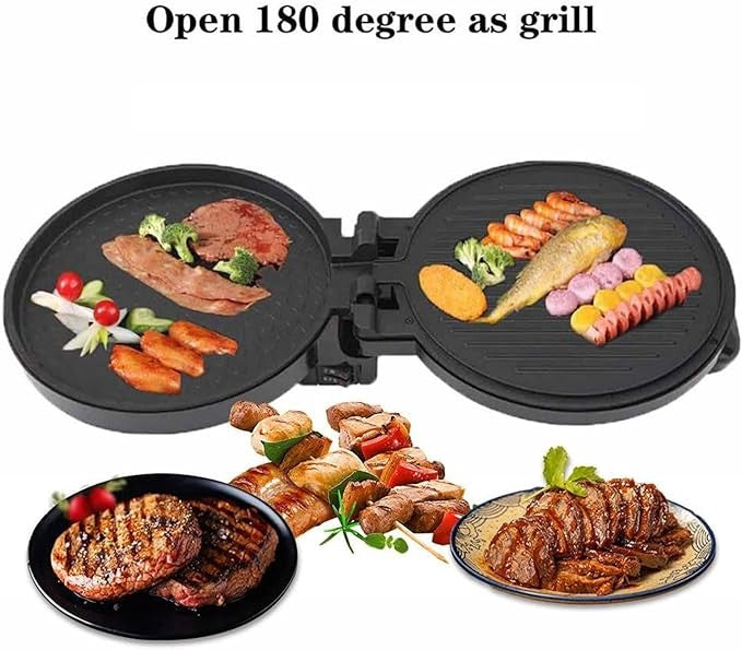OZTYSGXM 1200W Electric Pizza Maker | 10” Countertop Pizza Oven with Non-Stick