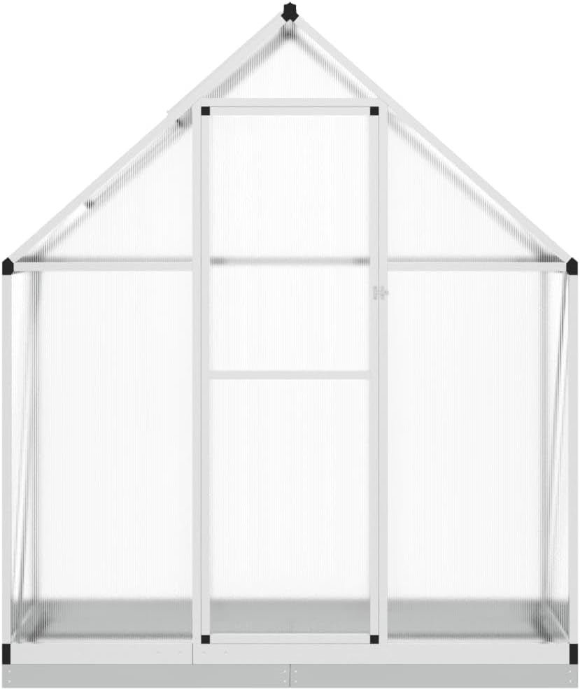 Aluminium Walk-In Greenhouse 169x58x202cm Polycarbonate Weatherproof