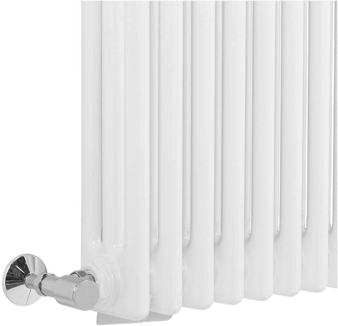 White Triple Column Horizontal Radiator 600x1460mm High Heat Output