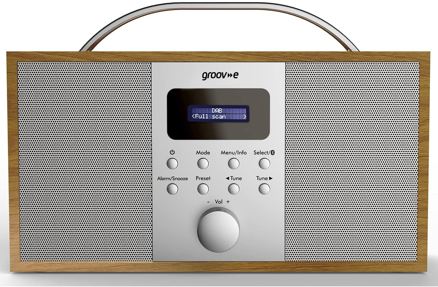 DAB DAB+ FM Digital Radio Bluetooth Alarm Clock Wooden Stereo Portable