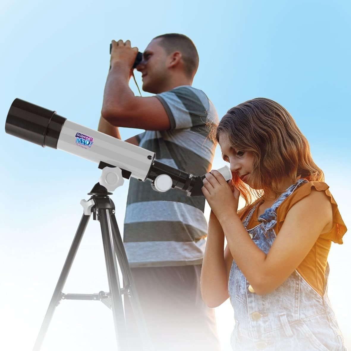 50mm Kids Astronomical Telescope 18x–90x Tripod Easy Beginner Space Scope