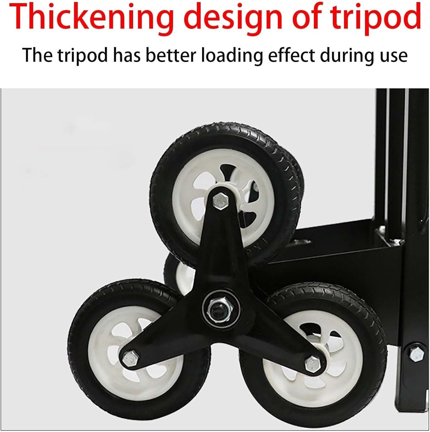 Stair Climbing Hand Trolley Lightweight Folding Sack Truck 6 Wheel