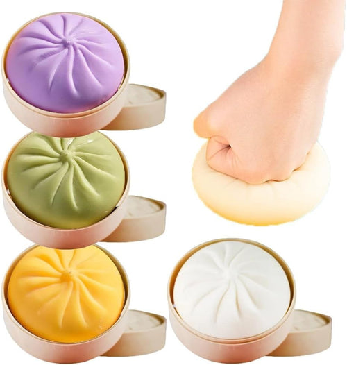 4pcs Giant Dumpling Squishy Stress Ball Jumbo Sensory Fidget Toy