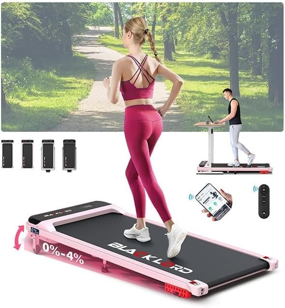 Under Desk Treadmill 3.2HP 4% Incline Portable Walking Pad Home Gym