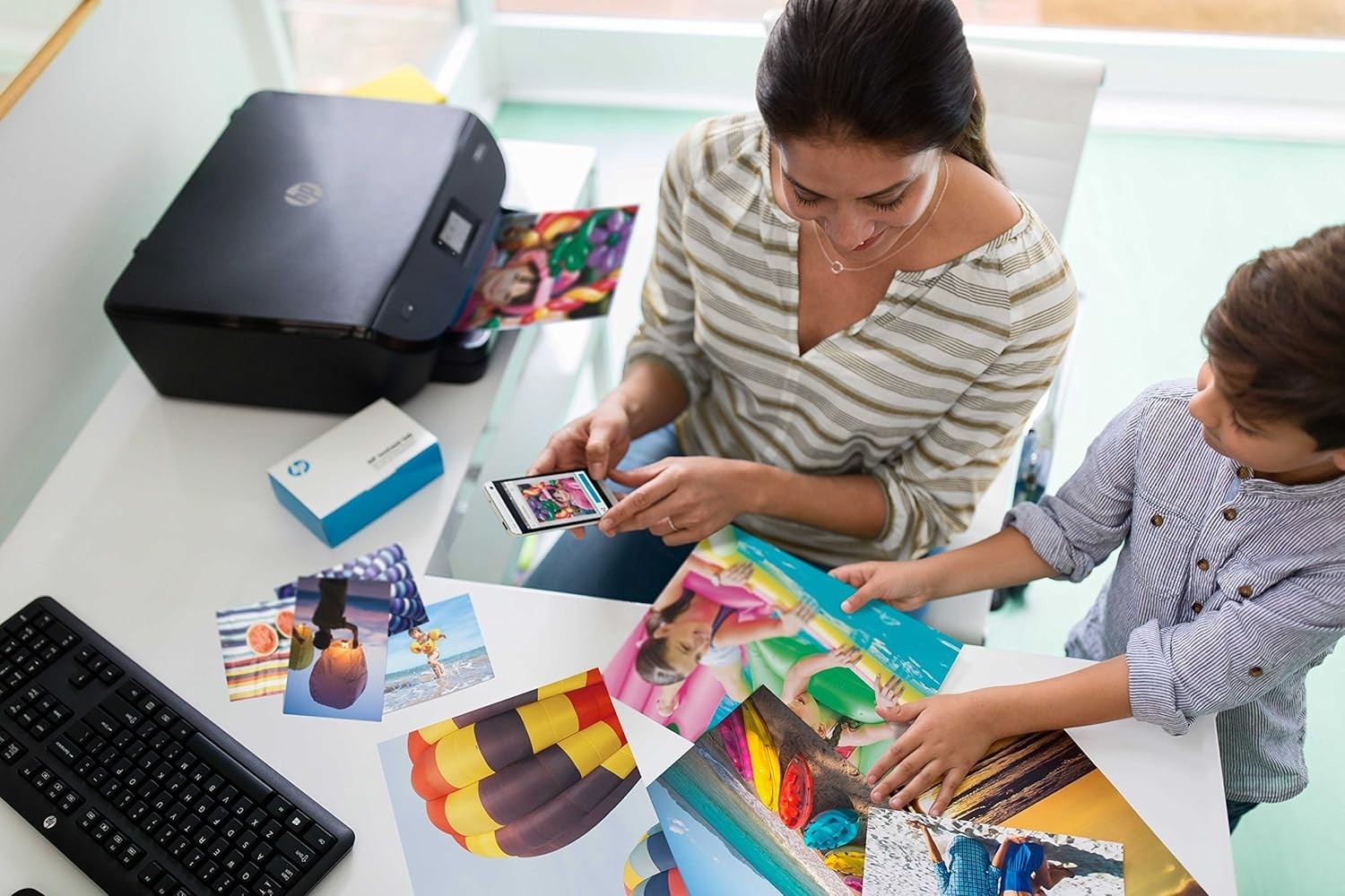 Black Colour All-in-One Photo Printer | Wireless | Duplex | Home Use