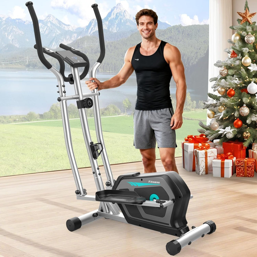 3-in-1 Elliptical Cross Trainer 16-Level Magnetic Resistance Home Gym
