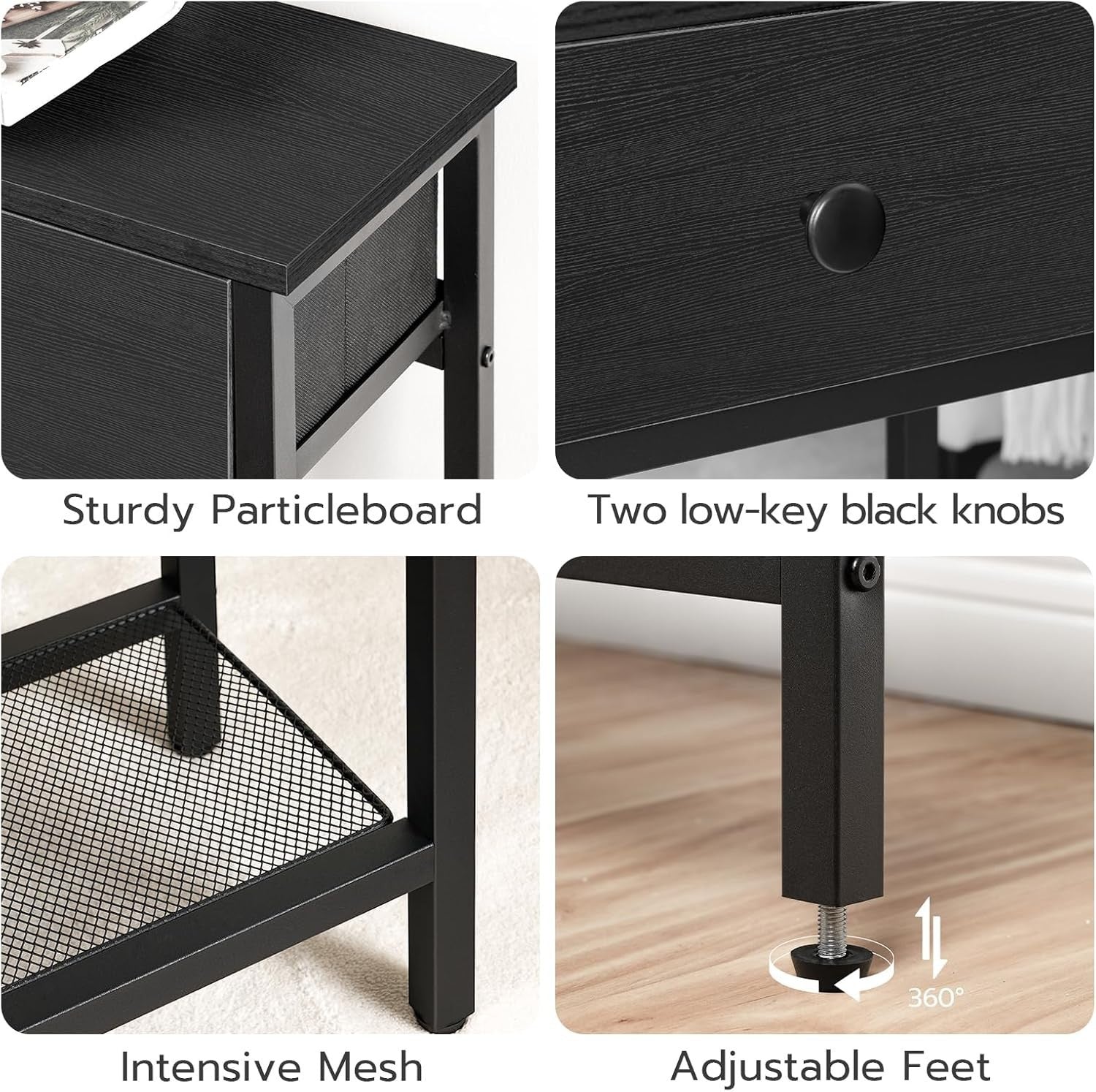Slim Console Table with 2 Drawers, Storage Shelves, Compact Hallway & Living Roo