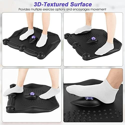 Ergonomic Anti Fatigue Standing Mat with Massage Ball, Non Slip Desk Floor Mat