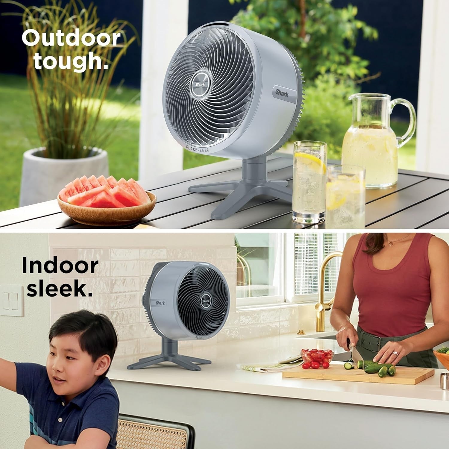 Cordless Table Fan Portable Indoor Outdoor 5-Speed Oscillating Quiet Cooling