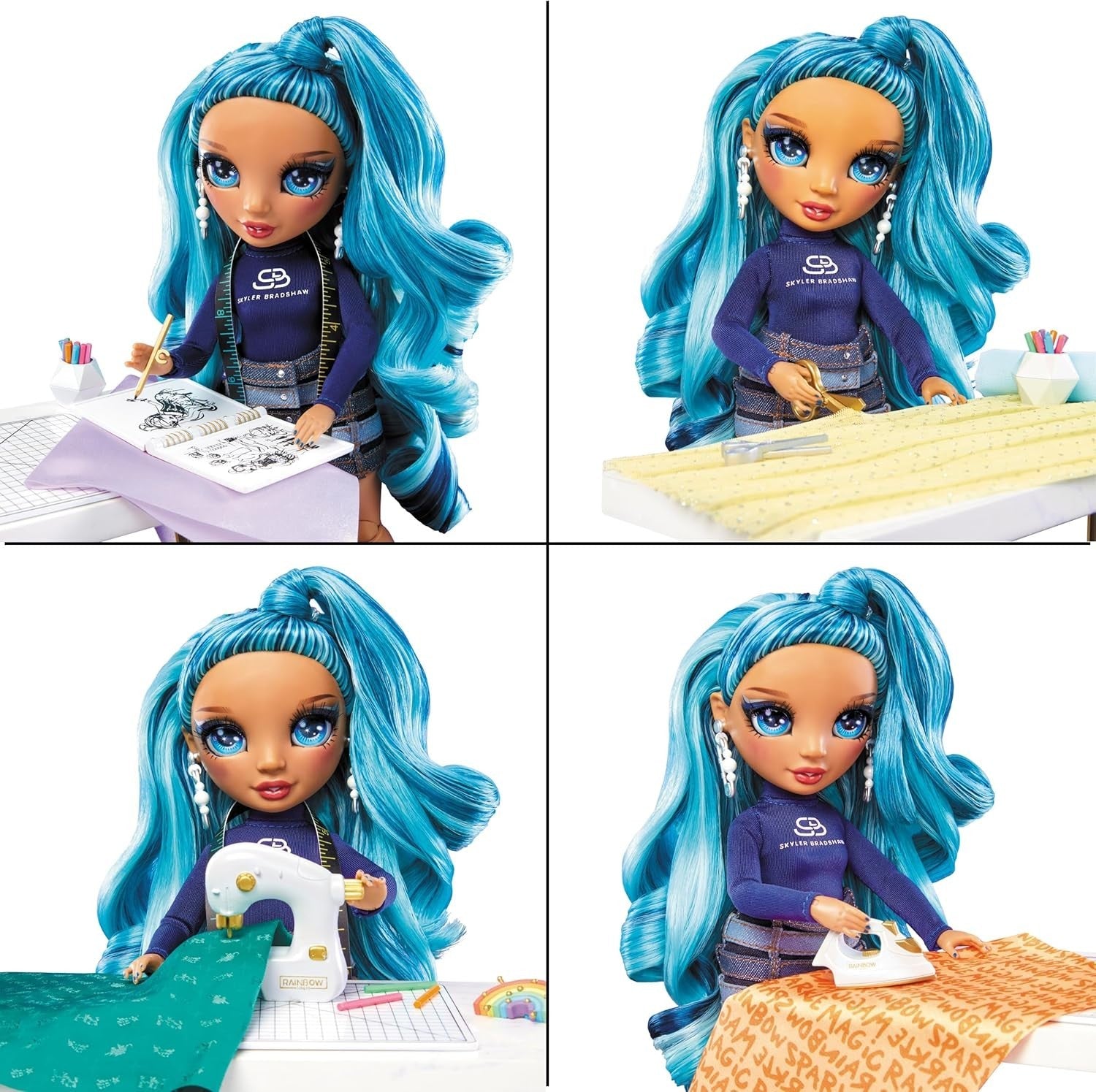 Fashion Design Studio Playset Doll No Sew Kit 300+ Designs