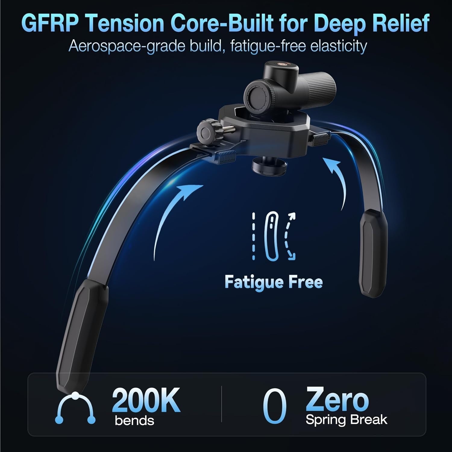 Hands Free Massage Gun Holder for Back Shoulders Neck Muscle Relief Strap