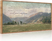 Bible Verse Canvas Wall Art Numbers 6:24 Blessing Christian Framed Print 20x40