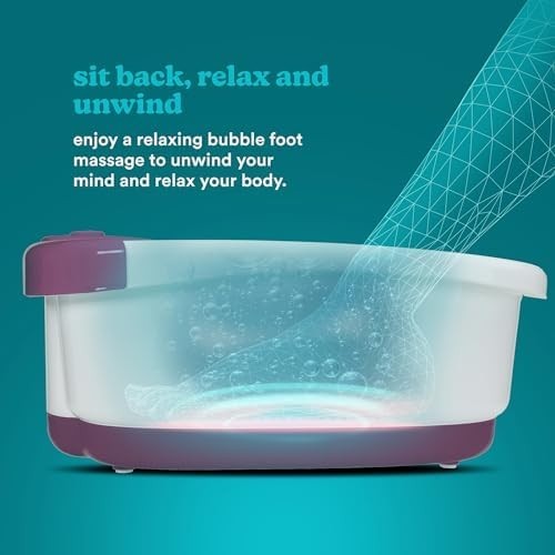 Bubblemate Foot Spa Massager | Heat, Bubble Turbo & Pedicure Pumice