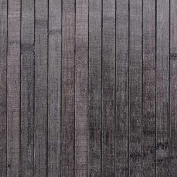 Grey Bamboo Room Divider 250x165cm Roll-Up Privacy Screen for Bedroom Office