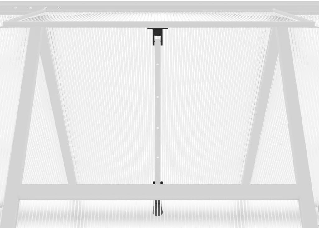 Aluminium Walk-In Greenhouse 224x169x195cm Polycarbonate Large Garden