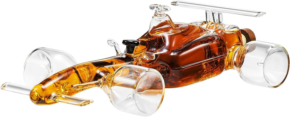F1 Race Car Whiskey Decanter 240ml Unique Liquor Bottle Gift for Home Bar
