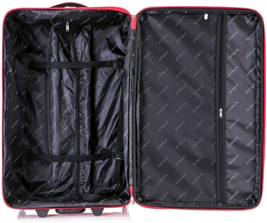 32 Inch Extra Large Soft Suitcase Lightweight 2 Wheel Travel Trolley