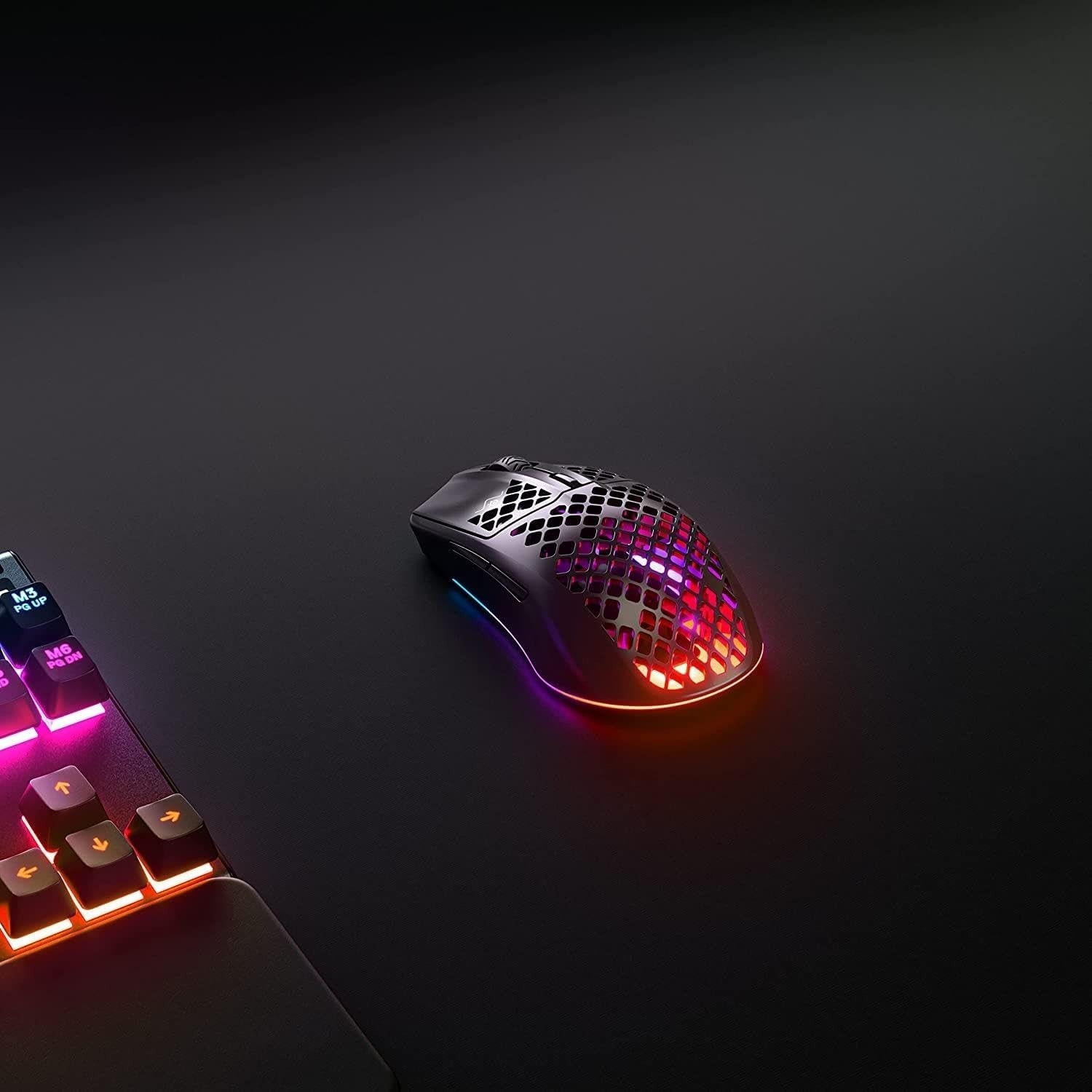 Wireless Gaming Mouse Ultra Lightweight RGB 18000 DPI Bluetooth 2.4G PC