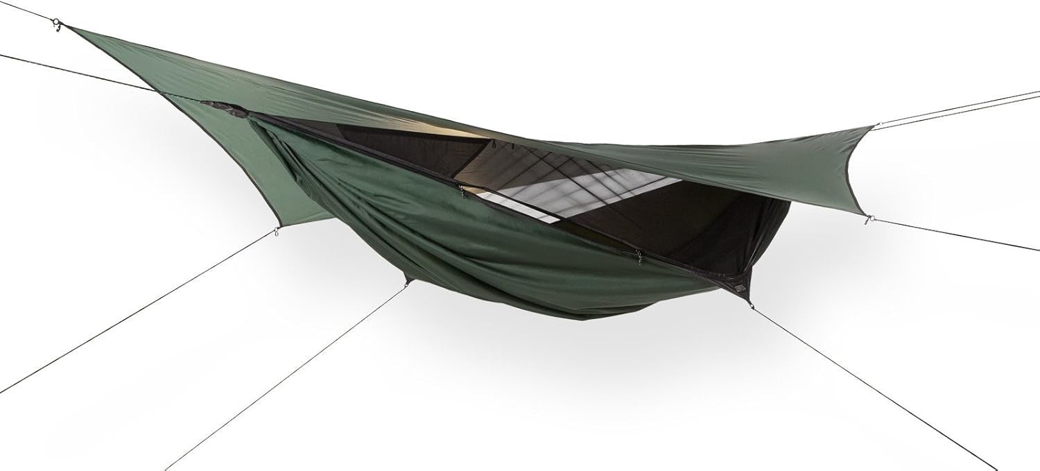 Expedition Camping Hammock with Mosquito Net & Rainfly – Lightweight & Durable