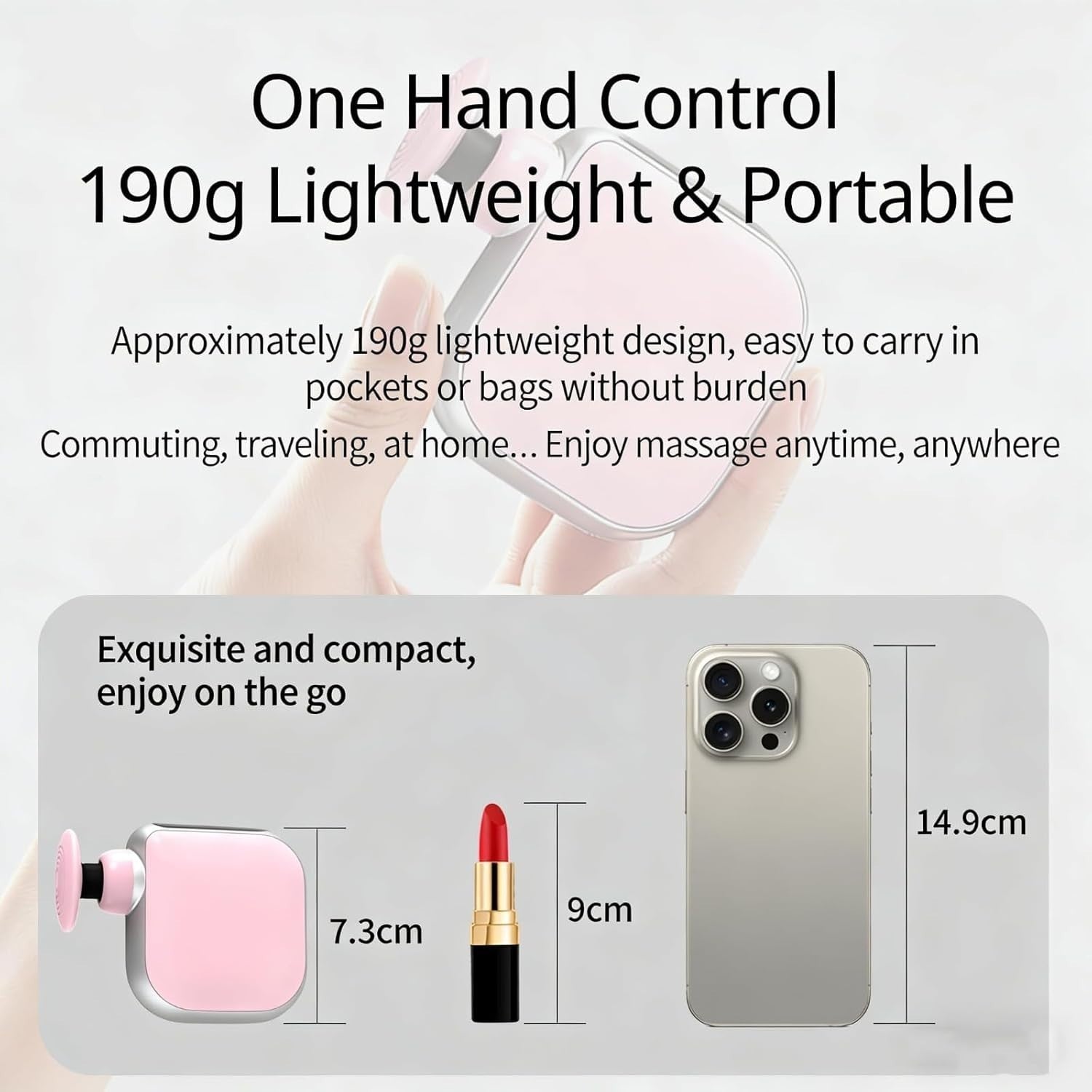Mini Massage Gun Duo Deep Tissue Pocket Muscle Relief Quiet Travel Set 2PCS