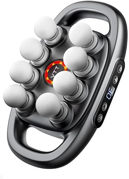 8 Head Deep Tissue Massage Gun 16 Drive Powerful Muscle Relaxer 30 Levels