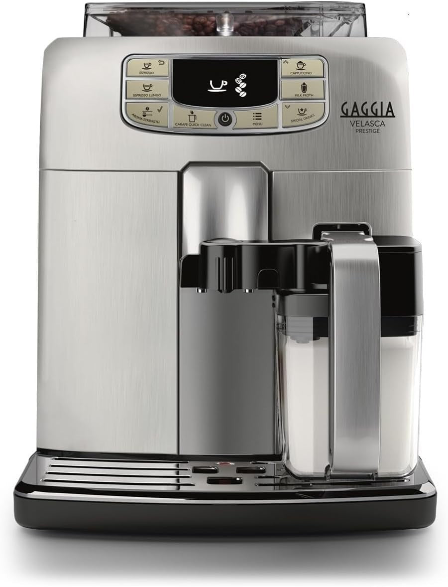 Automatic Bean-to-Cup Coffee Machine 1800W Milk Frother 9.4kg Silver