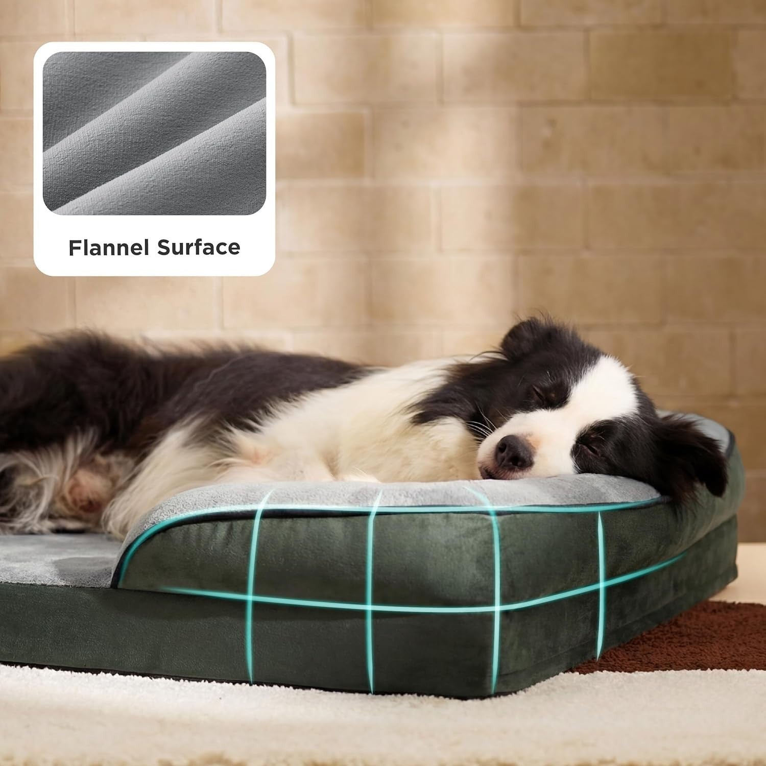 Large Waterproof Orthopedic Dog Sofa Bed Washable 89x63x16cm
