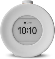 Digital Daylight Alarm Clock E-Ink Display Meditation Sounds Sunrise Grey