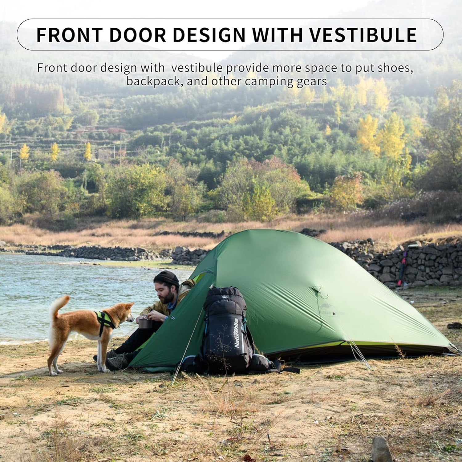 2 Person Lightweight Backpacking Tent 3-4 Season