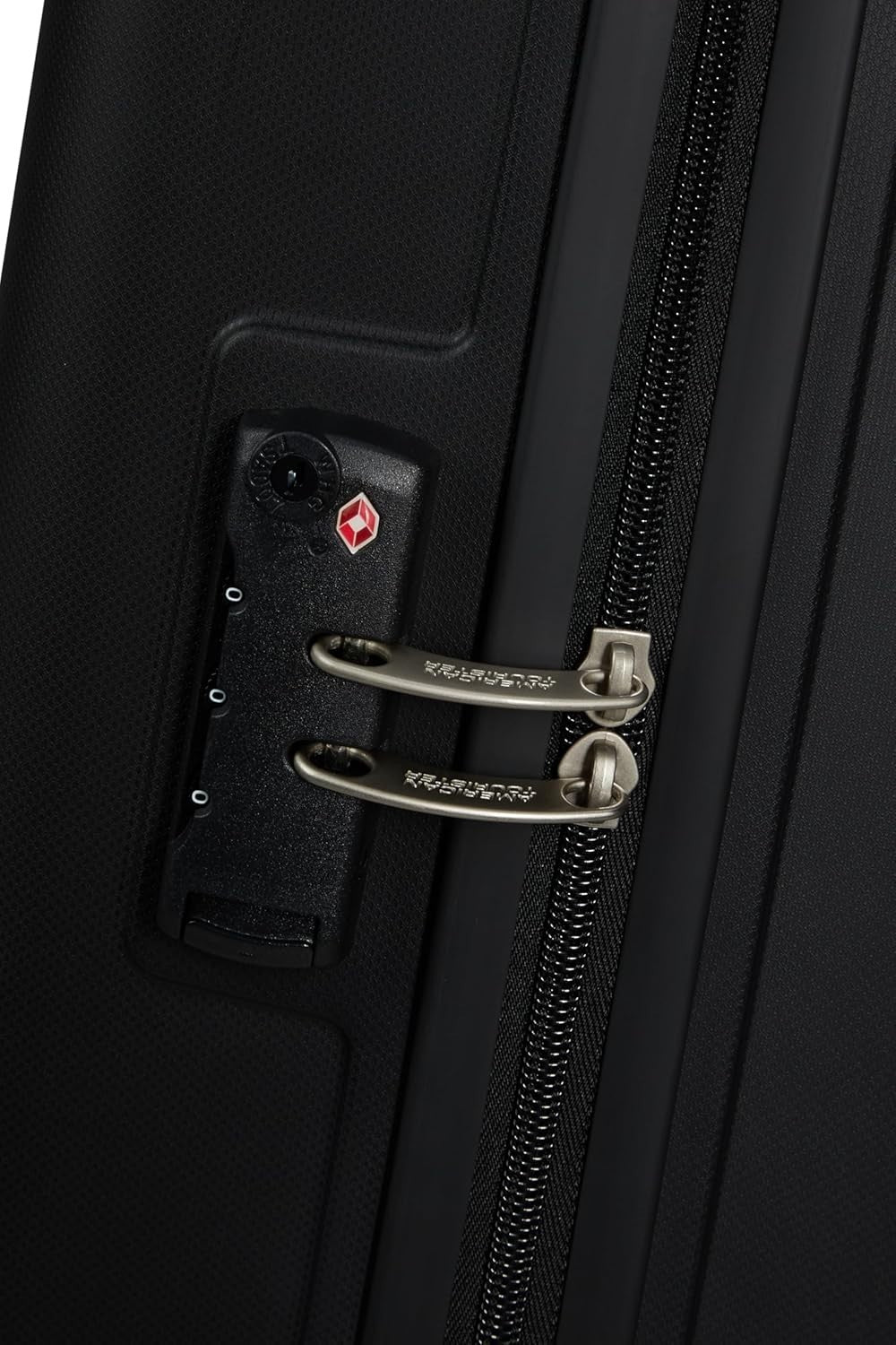 55cm Cabin Hard Shell Suitcase Lightweight 4 Spinner Wheels TSA Lock Black