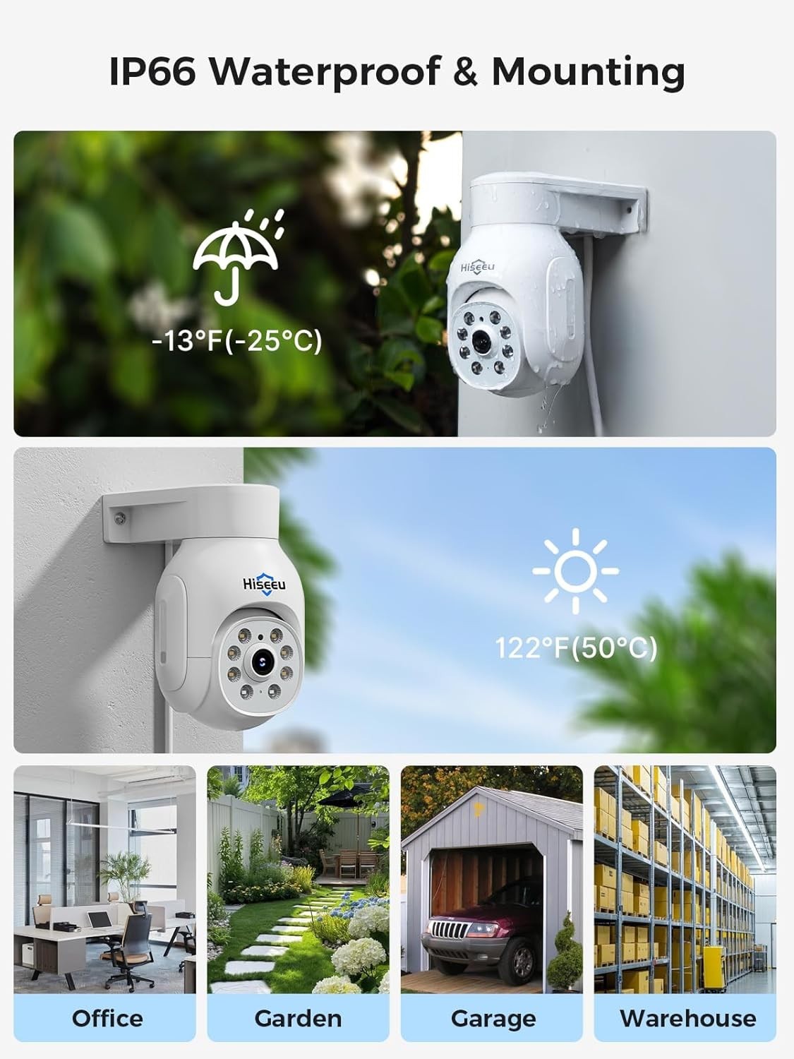 5MP PoE CCTV Camera System 3TB HDD 10" Monitor 4 Cameras Night Vision