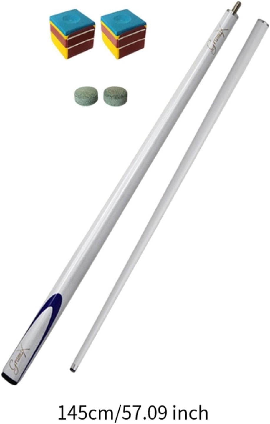Carbon Fiber Snooker Cue 57in 9.5mm Tip 1/2 Split Starter Set
