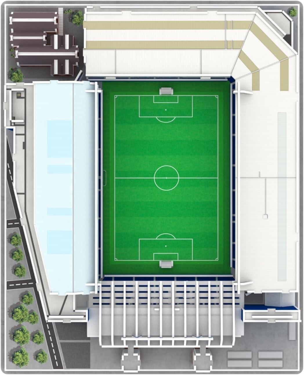 Everton Goodison Park 3D Puzzle Stadium Model Kit 112 Piece Football Gift