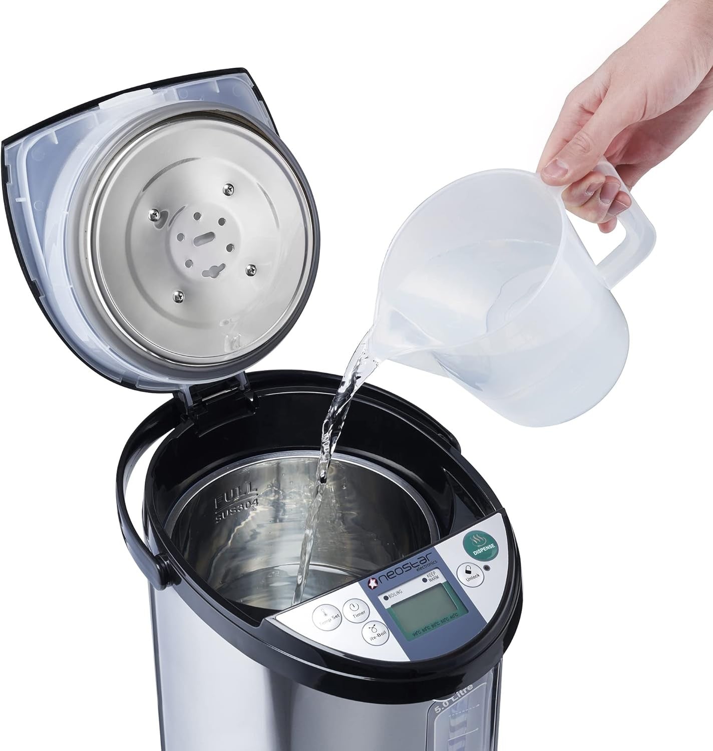 Instant Hot Water Dispenser 5L Electric Rapid Boil Stainless Steel