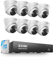 4K PoE CCTV Security System 8 Camera 16CH NVR 2TB HDD AI Detection