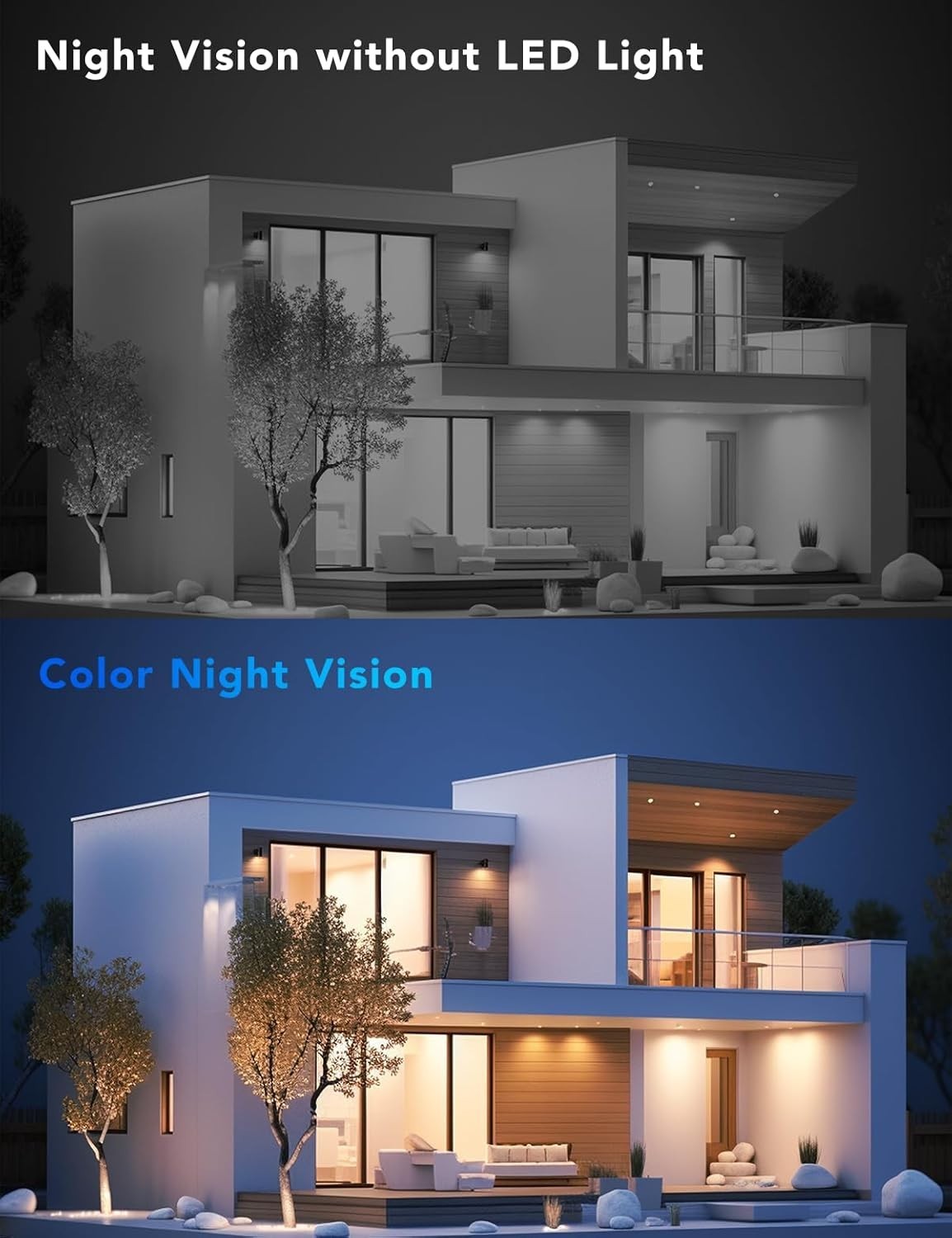 2K Solar Security Camera Wireless Outdoor PTZ 360° WiFi IP66 CCTV