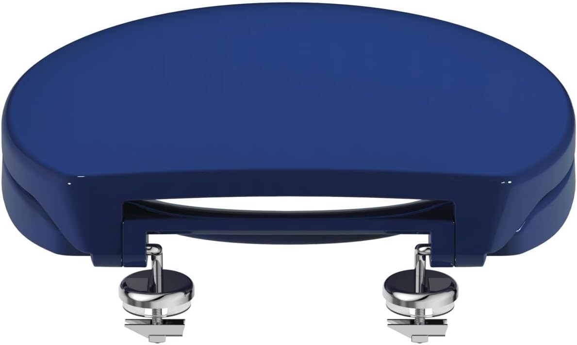 Contour 21+ Toilet Seat Blue Sandwich Soft Close Durable WC Lid