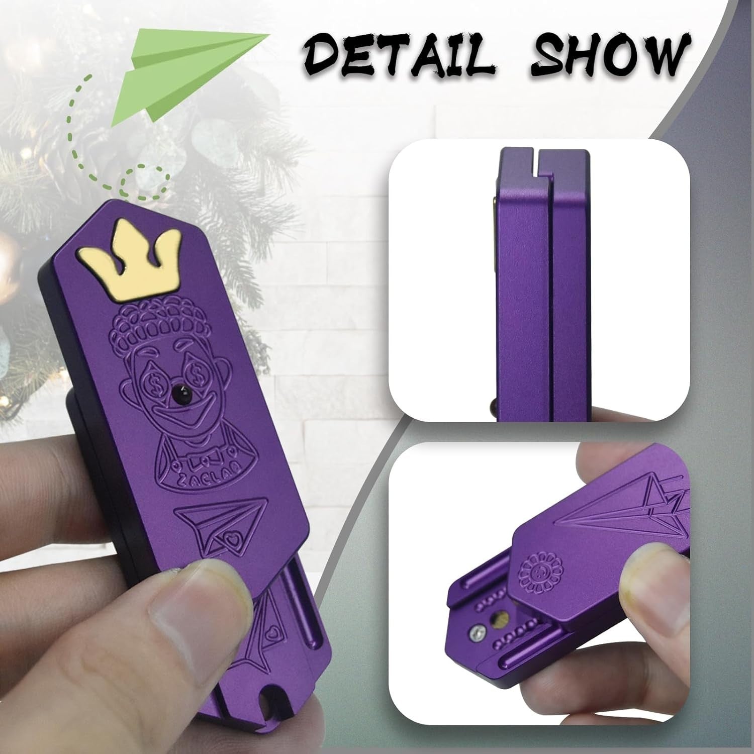 Mechanical Plane Fidget Slider Ratchet Click Stress Relief EDC Toy