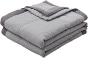 Grey Cooling Blanket Summer Breathable Lightweight Throw 5.57x6.56ft