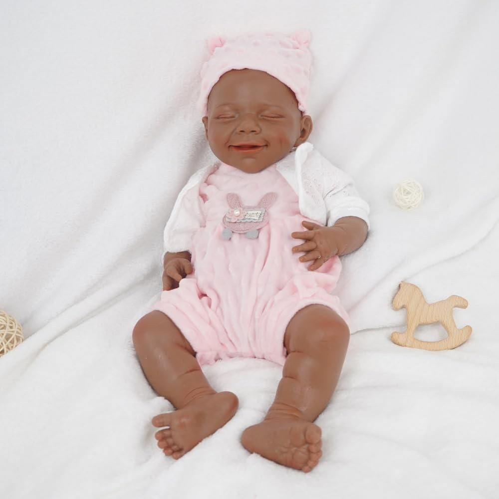 18” Silicone Newborn Baby Doll Full Body Realistic Veins Poseable
