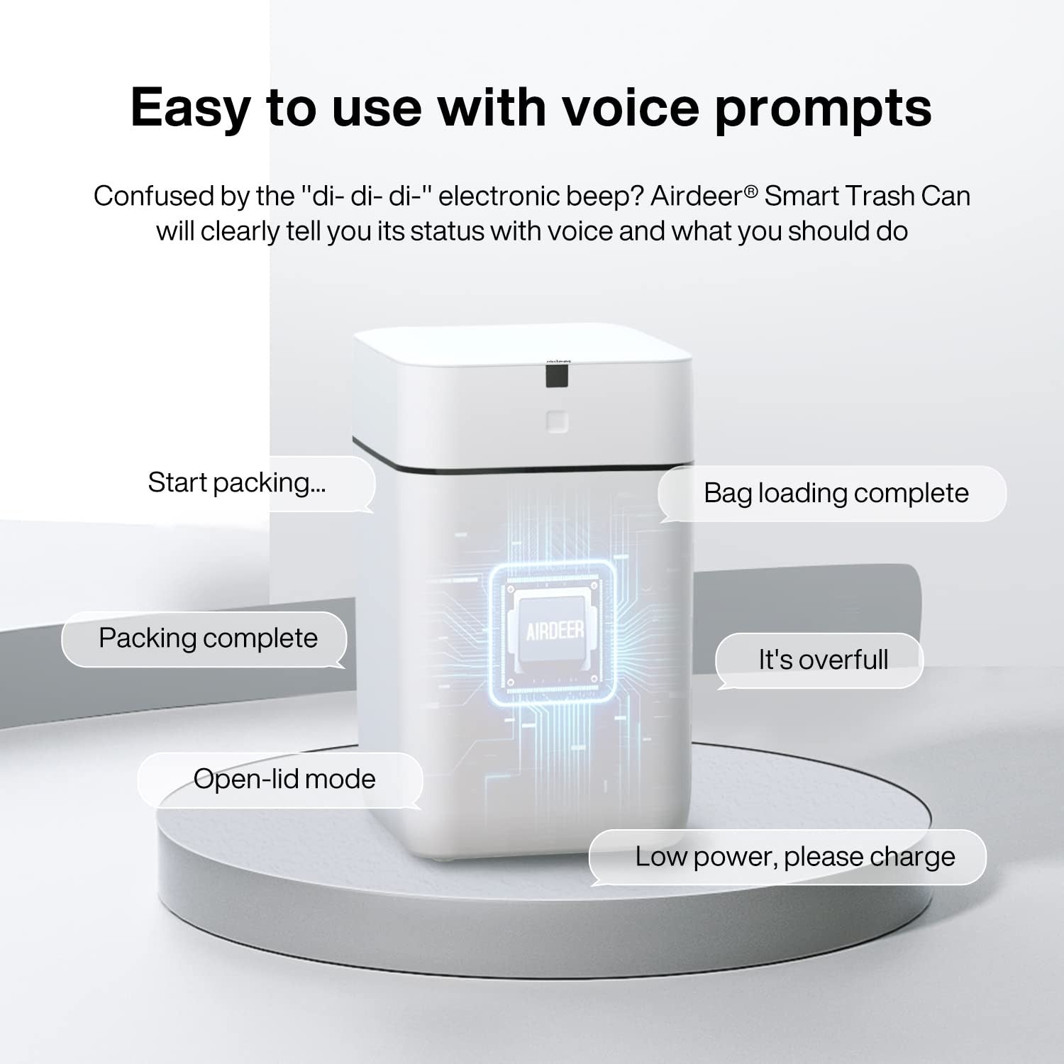 4 Gallon Automatic Self Sealing Trash Can Motion Sensor 15L Black
