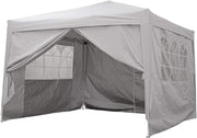 3x3M Waterproof Pop Up Gazebo With Sides Outdoor Garden Party Tent Marquee