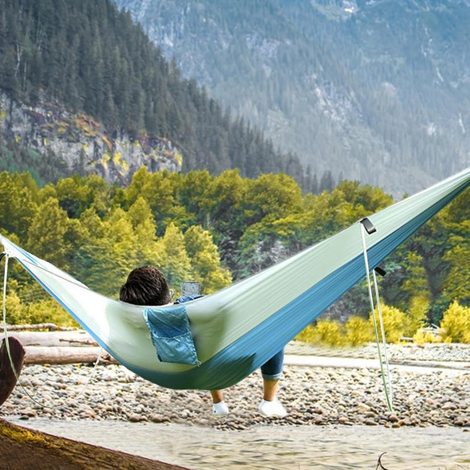 Portable Camping Hammock with Stand | Waterproof Outdoor Travel Bed, Hiking