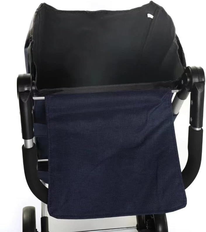 74L Folding Grocery Trolley Cart 4 Wheels Heavy Duty Portable Navy