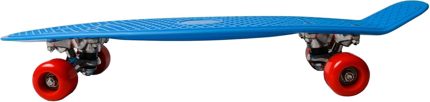 Retro 22" Cruiser Skateboard ABEC-7 Bearings Kids Teens Adults Blue