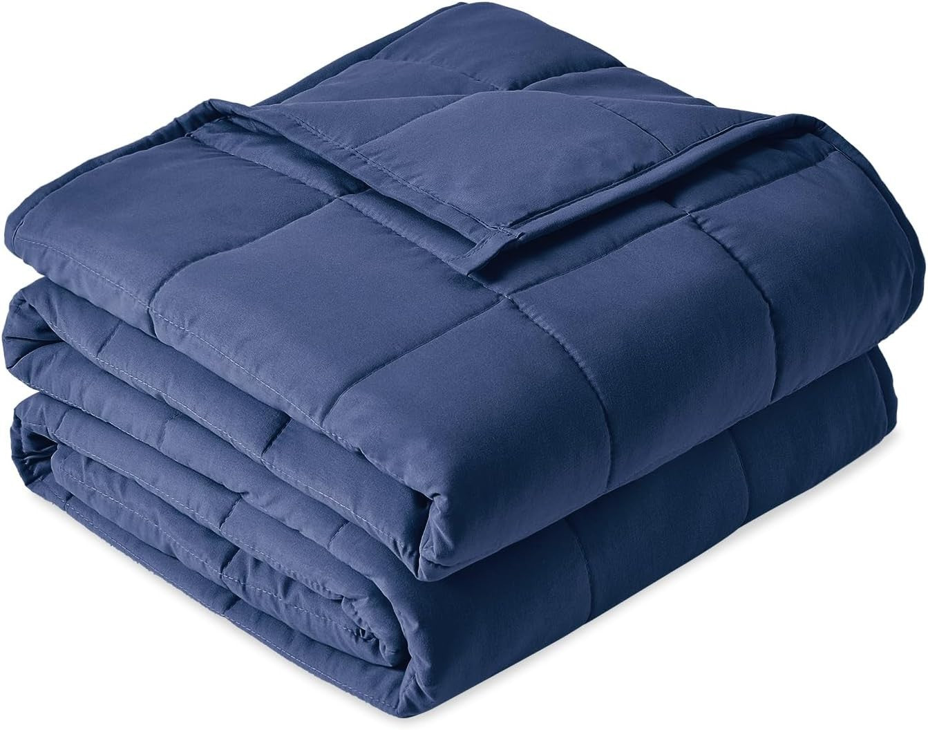 Weighted Blanket Navy Blue 7kg 150x200cm Soft Breathable Heavy Comfort