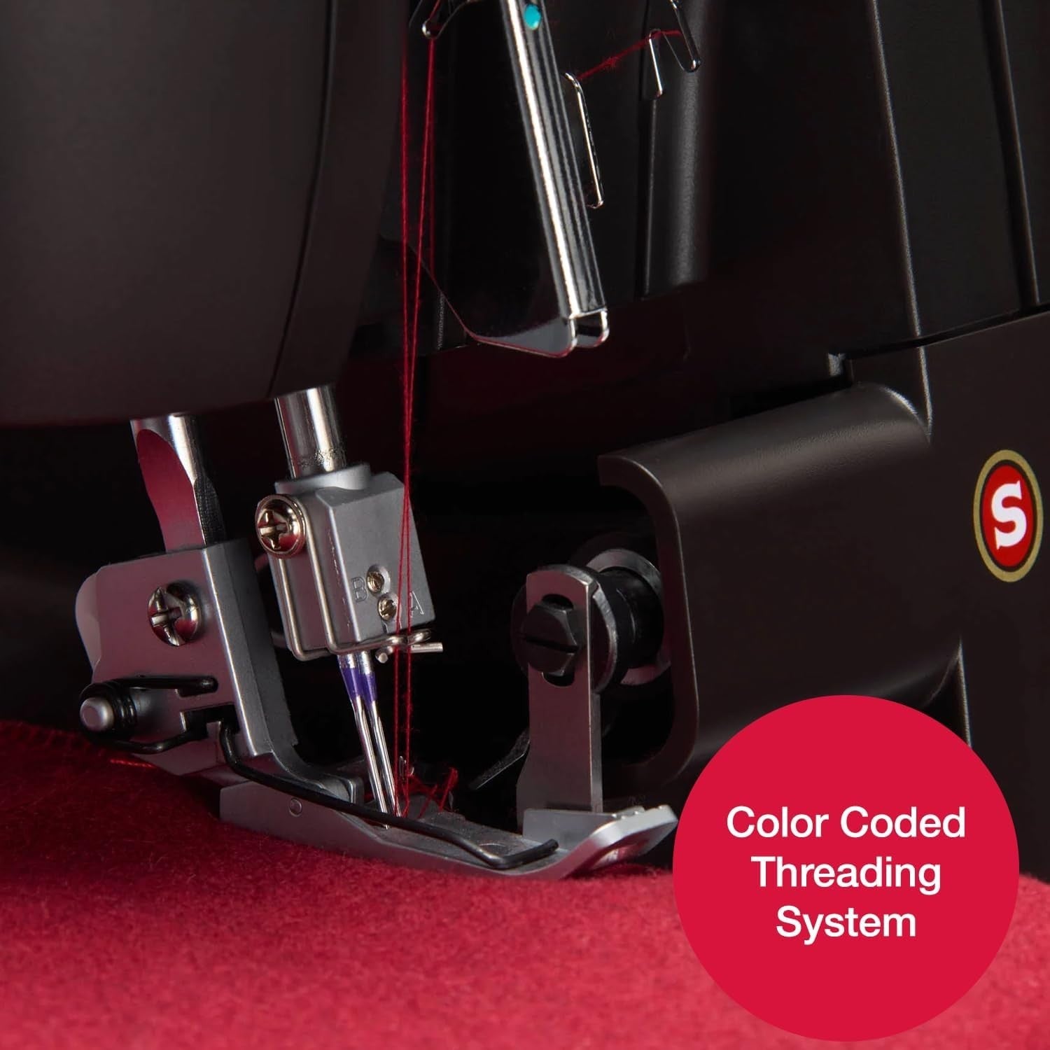Heavy Duty Overlock Serger Machine 2 3 4 Thread 1300 SPM Black