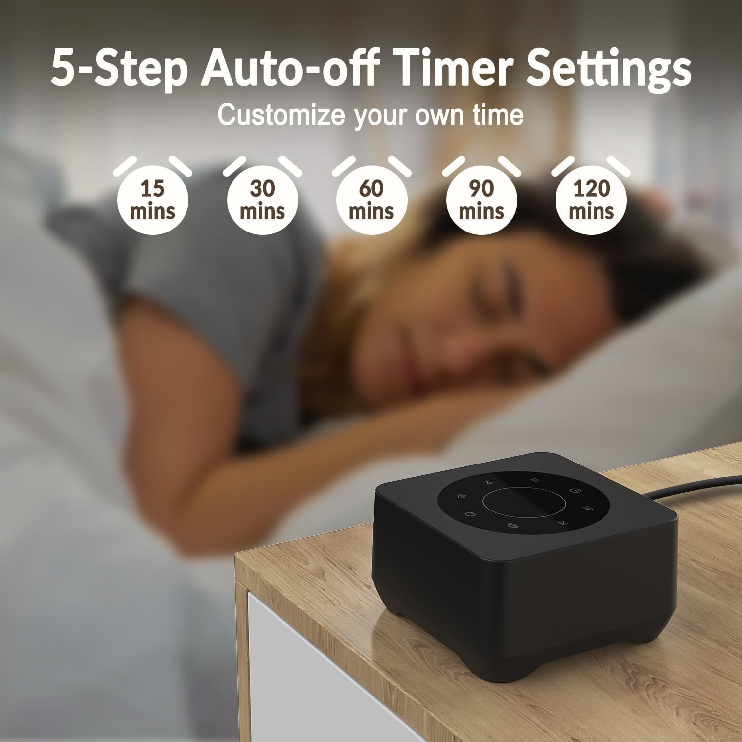 White Noise Sound Machine 20 Soothing Sounds Timer Memory Sleep Travel